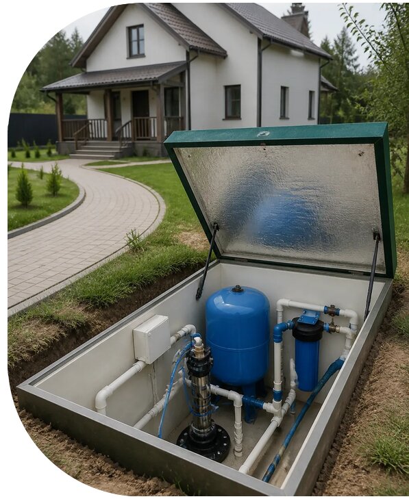 Автономное водоснабжение дома в Серове от 153030 р. | АПаруса-Срв